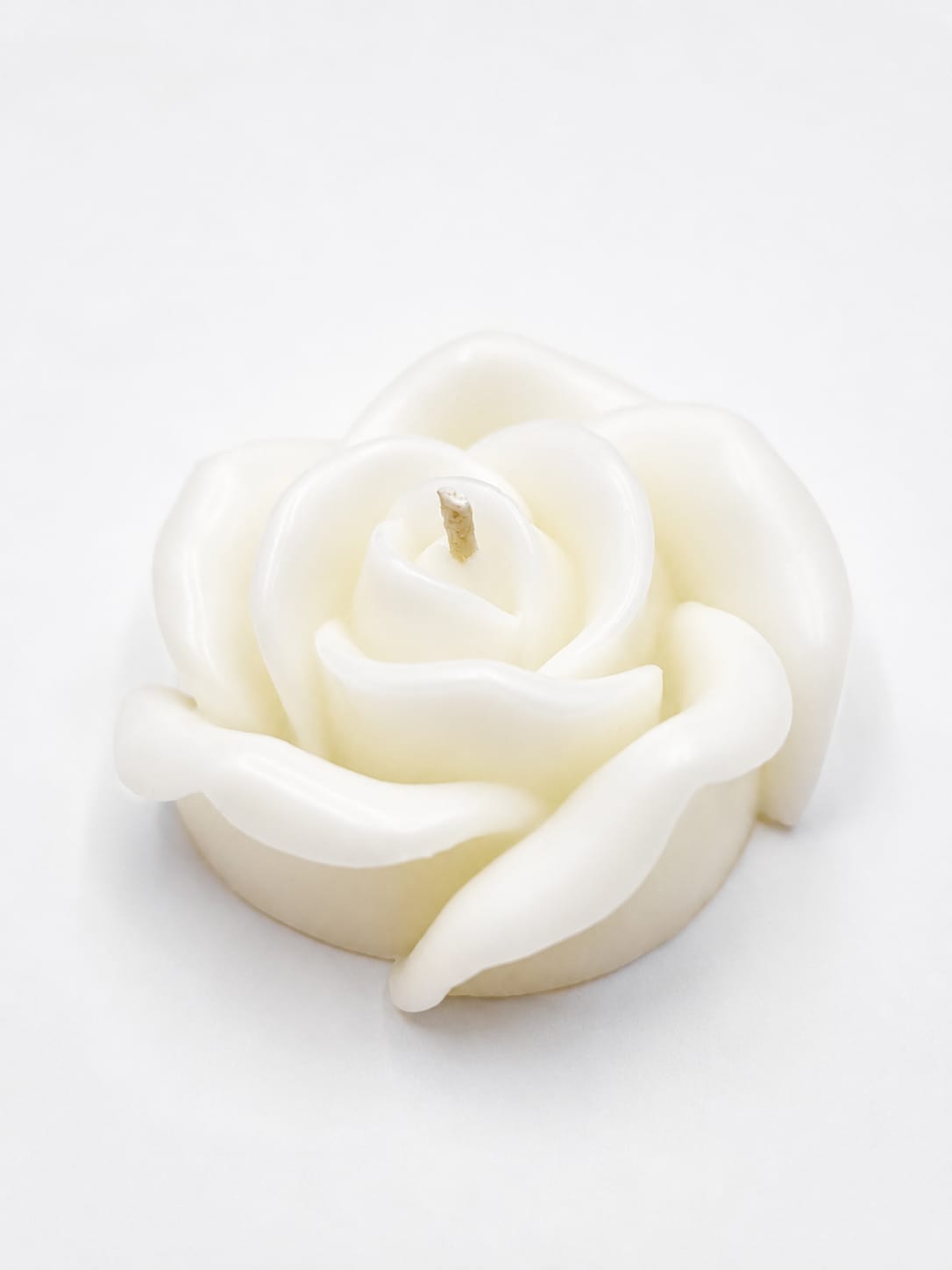 Gül Çiçeği Mum - Hediyelik Söz, Nişan, Nikah Mumu (12'li Paket)