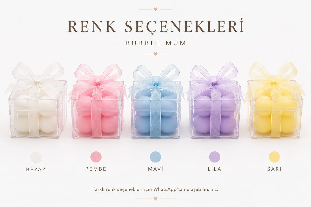 Bubble Mum Hediyelik Seti - Mika Kutulu 12'li Paket