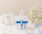 Kişiye Özel Etiketli Bubble Mum - Kapaklı Mika Kutulu 12'li Paket
