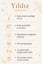 Yaprak Gümüş Kolye